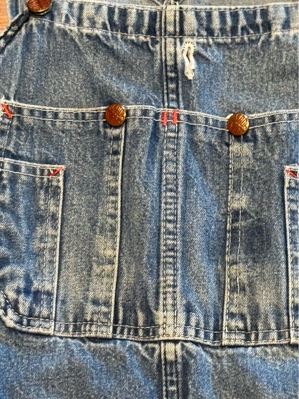 Roundhouse Classic Men's 48 X 29 Naturally Distressed Denim Overalls View 6